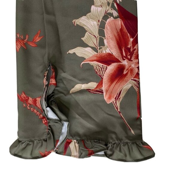 Diane Gilman M Keyhole Ruffled Flare Sleeve Bloues - Picture 4 of 6